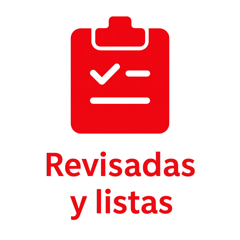 Revisadas y listas